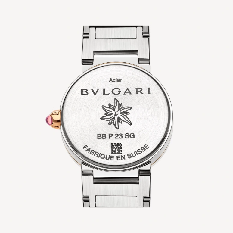 宝格丽,Bulgari宝格丽 23毫米,23毫米,不锈钢,玫瑰金,粉红色,银色,红色,石英,蓝宝石,水晶玻璃,圆形,103860