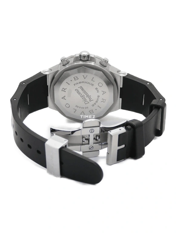 Bulgari,Diagono Professional 40mm,40mm,Stainless Steel,White,Automatic,Chronograph,Day,Flyback,Retrograde,Sapphire,Crystal Glass,Round,SD40WSV,SD40WSV/RE