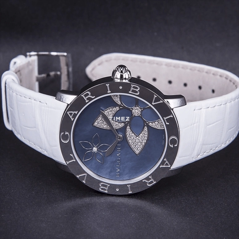 Bulgari,Other 37mm,37mm,Stainless Steel,Blue,Automatic,Sapphire,Round,101897