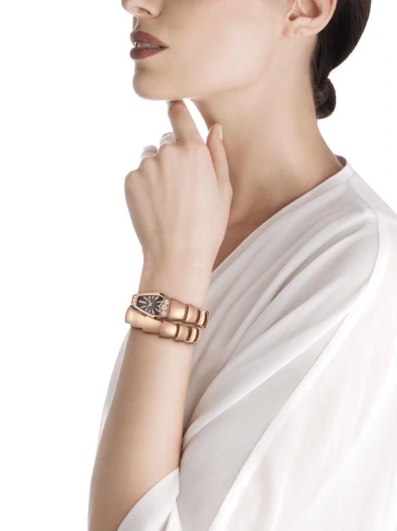Bulgari,Serpenti 26mm,26mm,Rose Gold,Black,Quartz,26280hours,In-house Caliber,101788