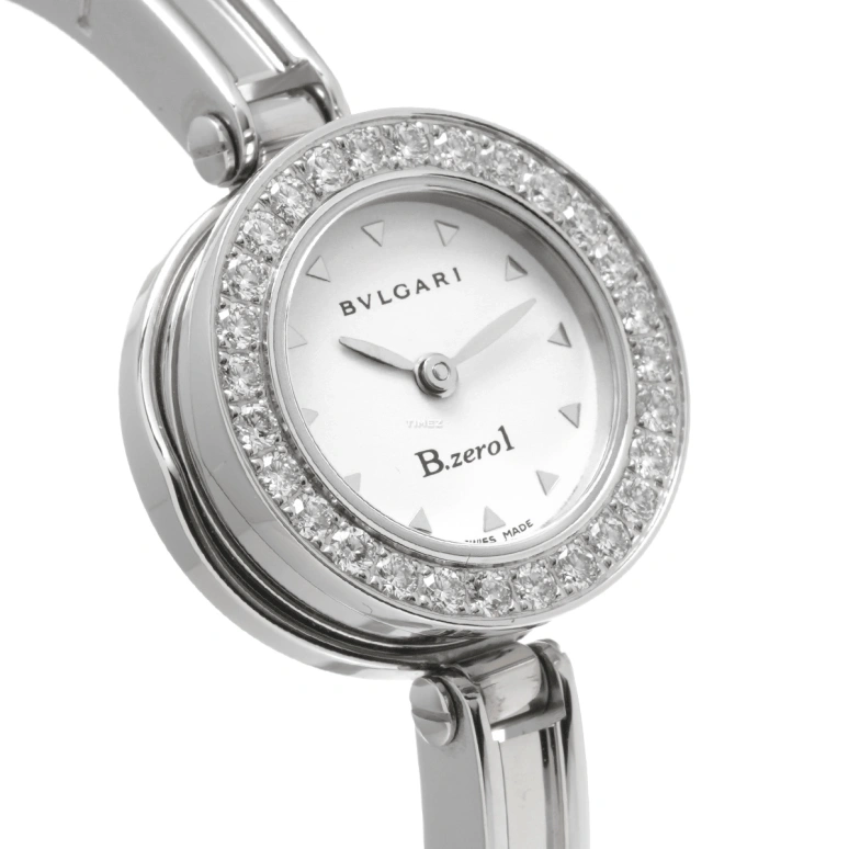 Bulgari,B.Zero1 22mm,22mm,Stainless Steel,White,Quartz,Sapphire,Crystal Glass,Round,BZ22WSDS,BZ22WSDS.M