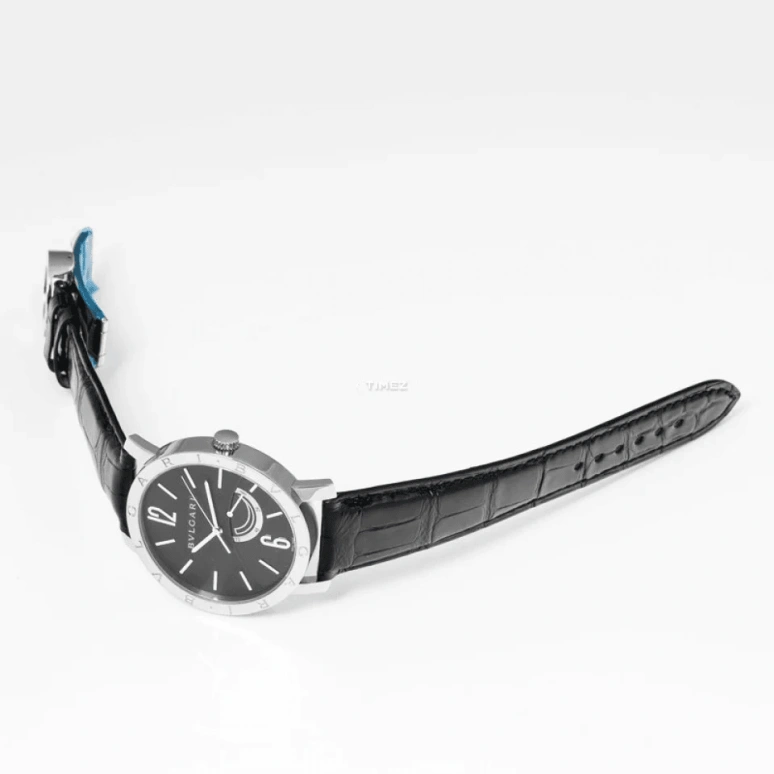 Bulgari,High Jewellery 41mm,41mm,Stainless Steel,Black,Handwound,Power Reserve Indicator,Sapphire,Crystal Glass,101794