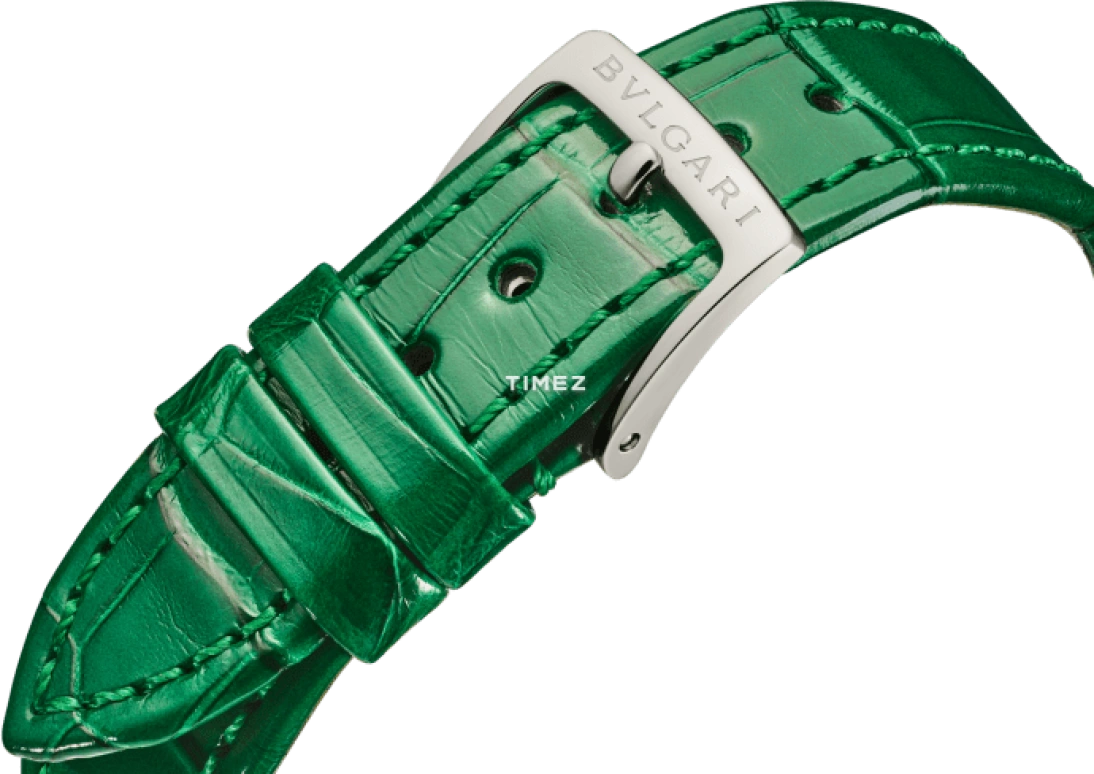 Bulgari,Lvcea 33mm,33mm,Stainless Steel,Cyan,Green,Automatic,Day,Sapphire,103920