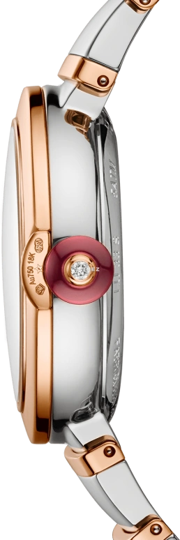 Bulgari,Lvcea 33mm,33mm,Stainless Steel,Rose Gold,Coffee,Brown,Automatic,Day,42hours,102689