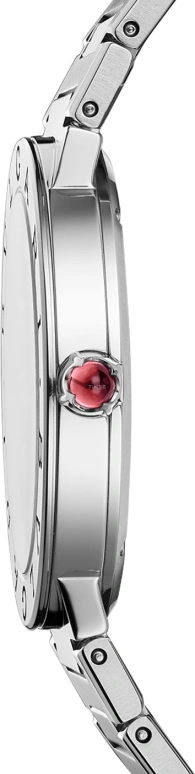 Bulgari,Bulgari Bulgari 33mm,33mm,Stainless Steel,Silver,Sapphire,Crystal Glass,103575