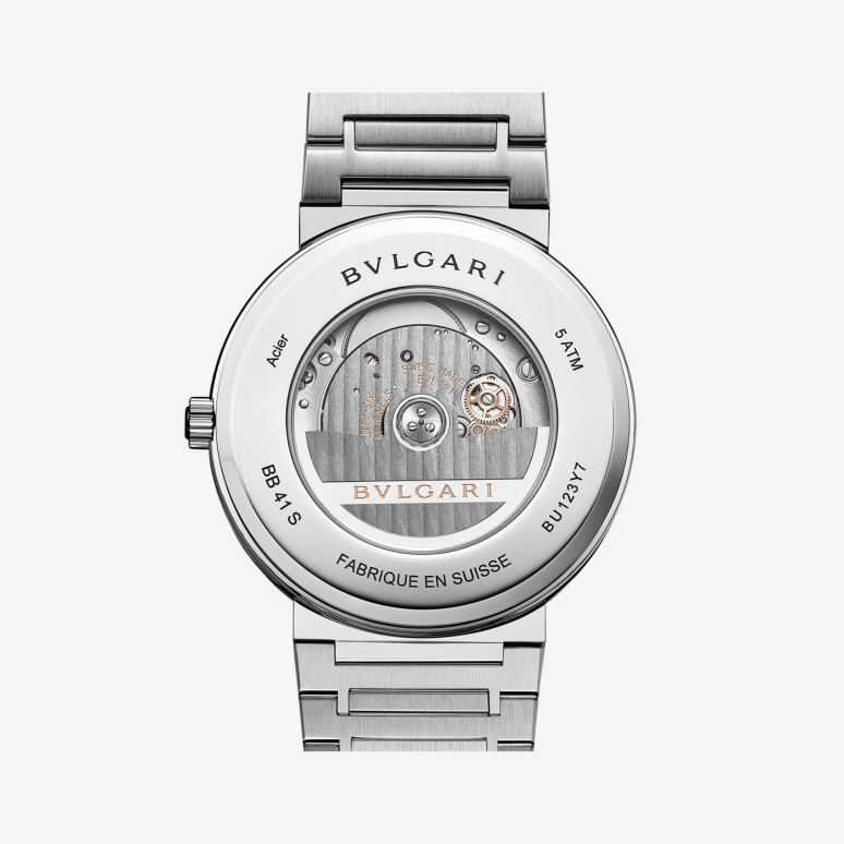 Bulgari,Bulgari Bulgari 41mm,41mm,Stainless Steel,Blue,Automatic,Day,Round,103720