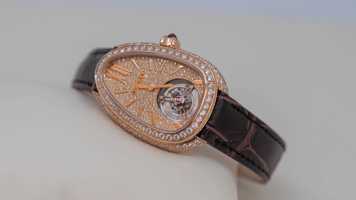 Bulgari,Serpenti 34mm,34mm,Rose Gold,Handwound,Tourbillon,40hours,103257