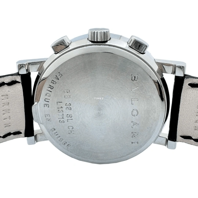 Bulgari,Bulgari Bulgari 38mm,38mm,Stainless Steel,White,Automatic,Chronograph,Day,BB38WSLDCH,BB38WSLDCH/N