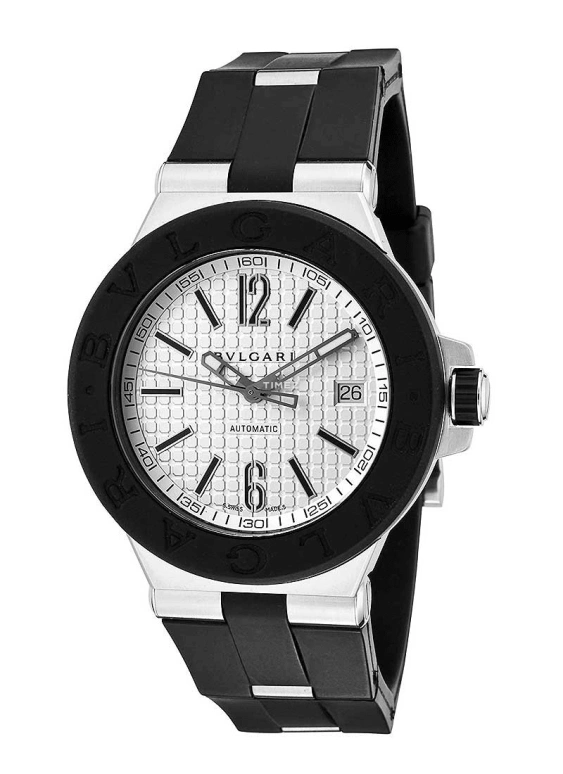 Bulgari,Other 40mm,40mm,Stainless Steel,Silver,Automatic,Day,Sapphire,101630