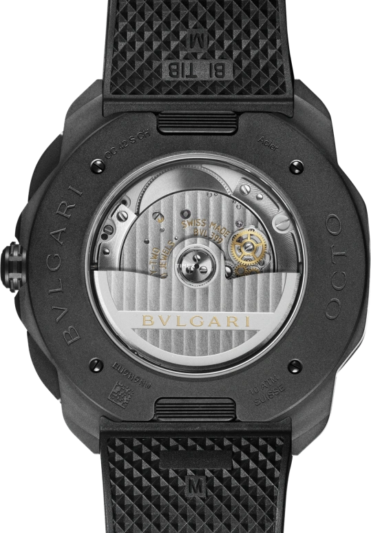 Bulgari,Octo 42mm,42mm,Stainless Steel,Black,Automatic,Chronograph,Day,103932