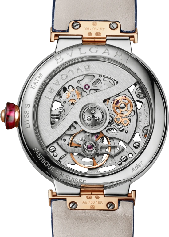 Bulgari,Lvcea 33mm,33mm,Rose Gold,Blue,Automatic,42hours,In-house Caliber,103304