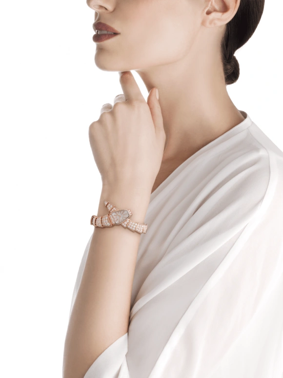 Bulgari,Serpenti 26mm,26mm,Rose Gold,Pink,Quartz,26280hours,In-house Caliber,102368