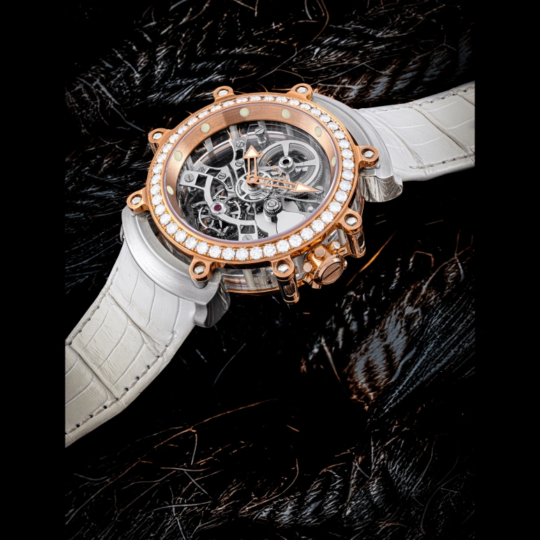 Bulgari,Gerald Genta 48mm,48mm,Rose Gold,Transparent,Handwound,Tourbillon,70hours,BGGPW53GLTBSK
