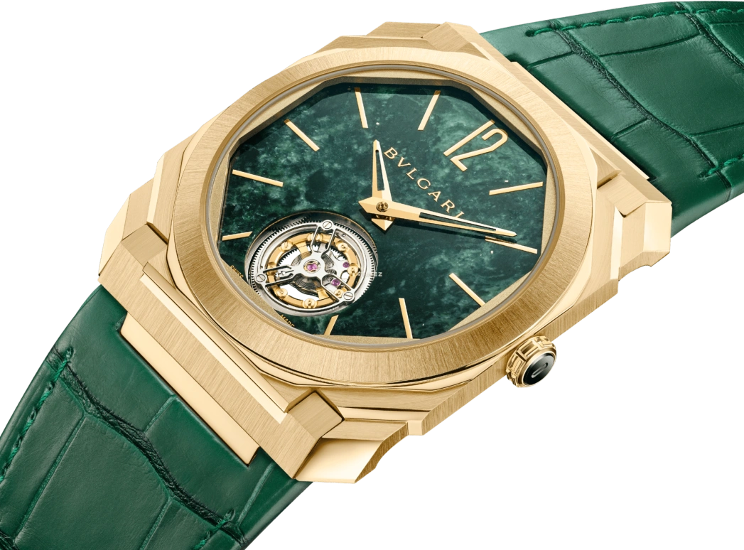 Bulgari,Octo 40mm,40mm,Yellow Gold,Green,Handwound,Tourbillon,52hours,104171