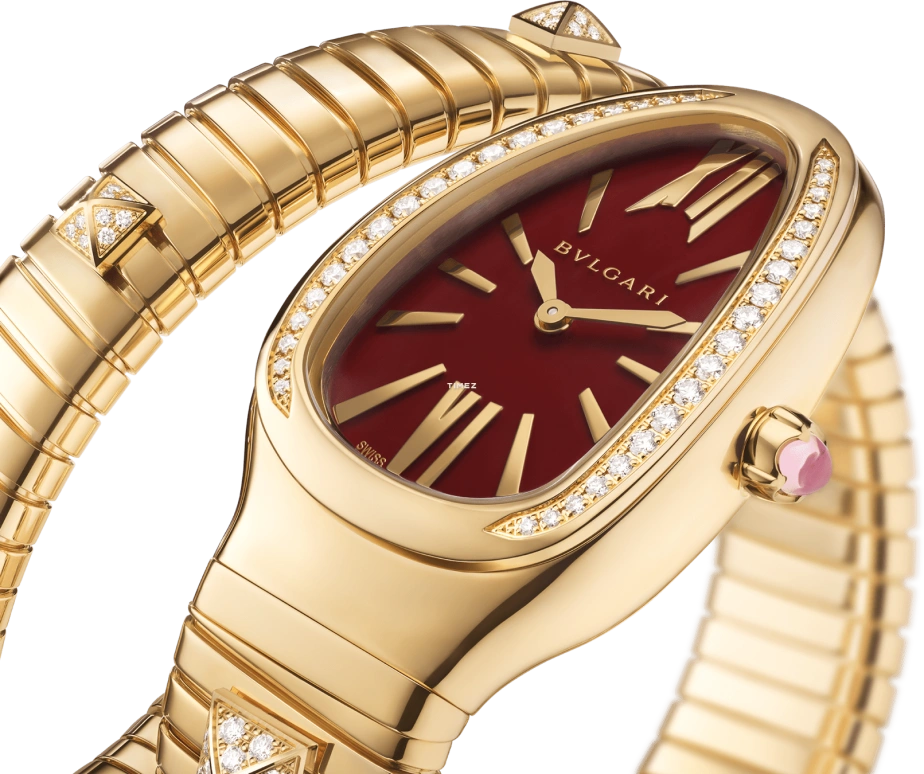 Bulgari,Serpenti 35mm,35mm,Yellow Gold,Red,Quartz,Sapphire,Other,104302