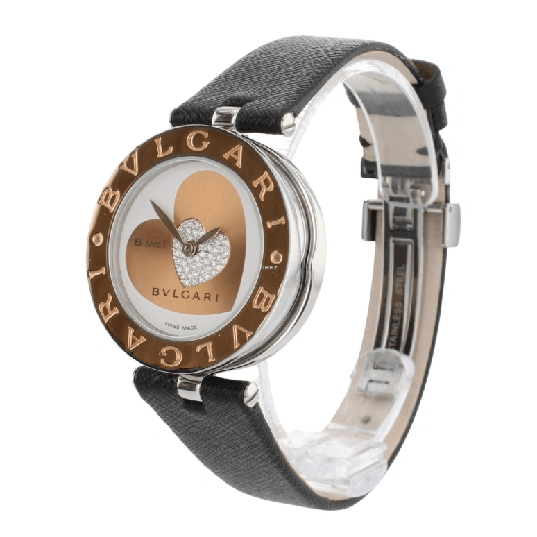 Bulgari,B.Zero1 30mm,30mm,Stainless Steel,White,Champagne,Quartz,Sapphire,Round,BZP305