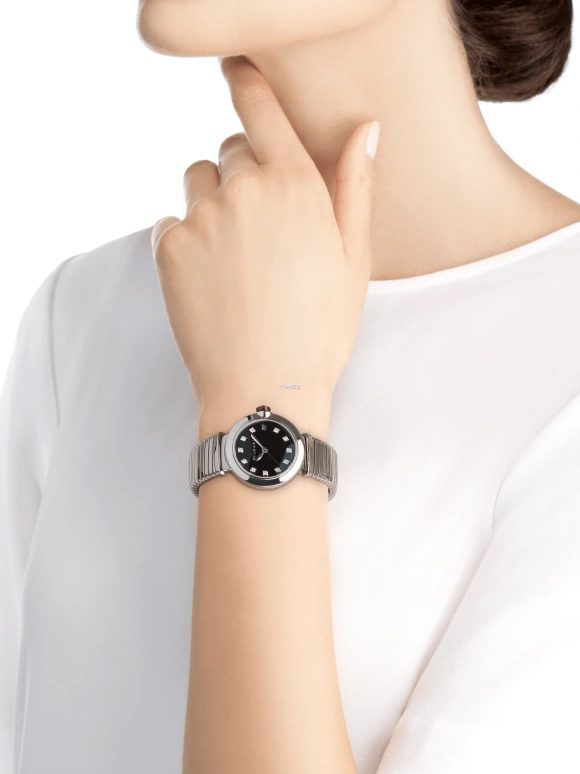 Bulgari,Lvcea 33mm,33mm,Stainless Steel,Black,Automatic,Day,42hours,102953