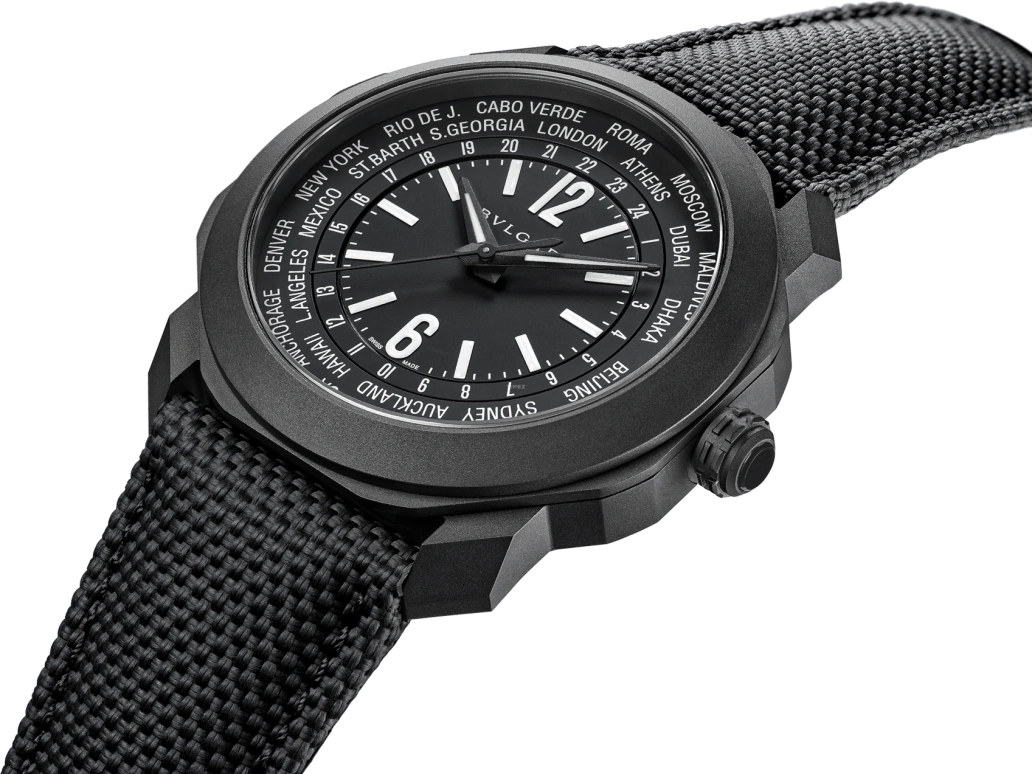 Bulgari,Octo 41mm,41mm,Stainless Steel,Luminous,Black,42hours,In-house Caliber,Sapphire,Crystal Glass,103486
