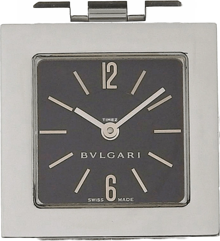 Bulgari,Quadrato 22mm,22mm,Stainless Steel,Black,Quartz,Sapphire,Crystal Glass,Square,SQ22SS