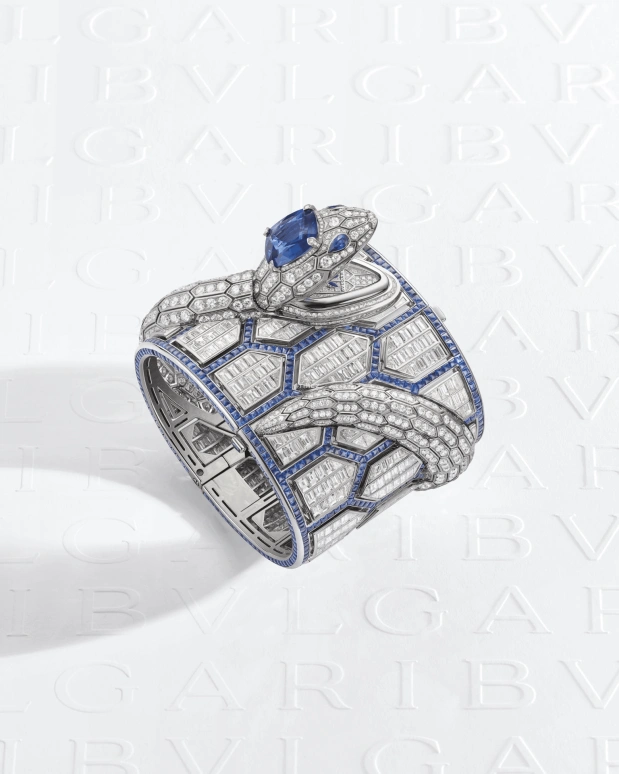 Bulgari,Serpenti ,Sapphire,White Gold,Silver,Quartz,Sapphire,White,102987