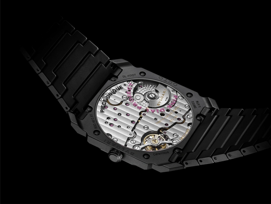 Bulgari,Octo 40mm,40mm,Ceramic,Black,Pink,Automatic,60hours,In-house Caliber,103641