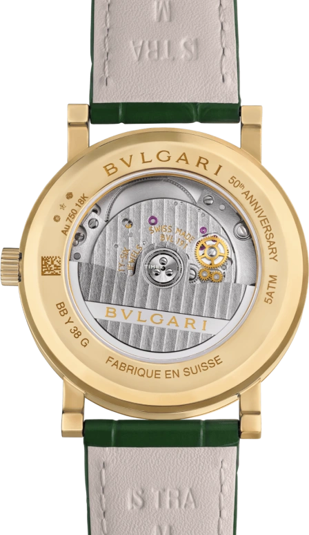 Bulgari,Bulgari Bulgari 38mm,38mm,Yellow Gold,Green,Automatic,42hours,In-house Caliber,104112