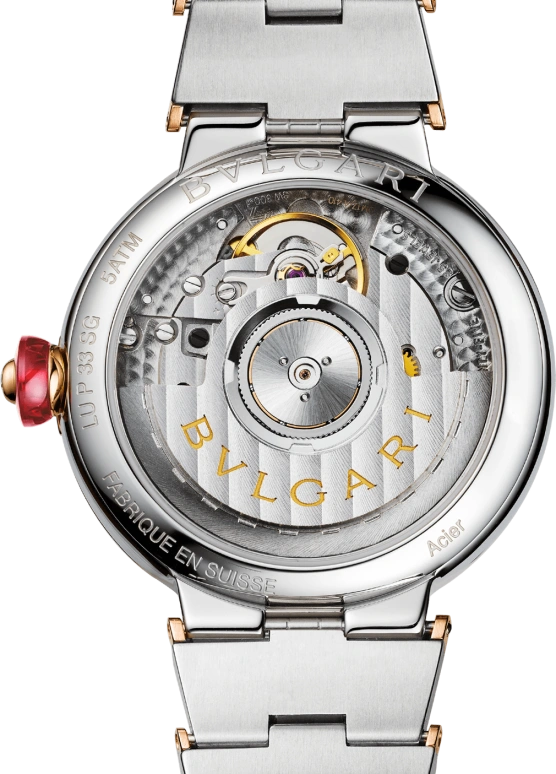 Bulgari,Lvcea 33mm,33mm,Stainless Steel,White,Sapphire,Crystal Glass,102476