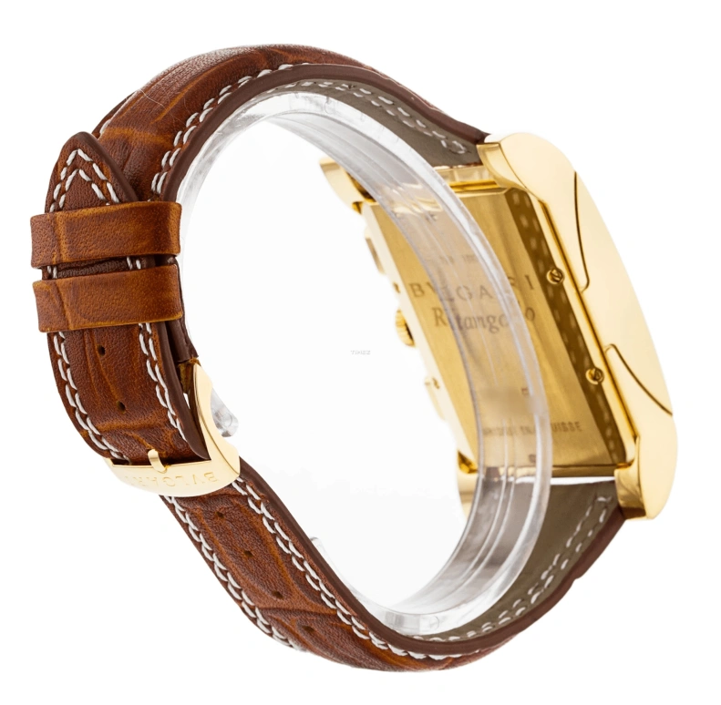 Bulgari,Rettangolo 29x49mm,29x49mm,Yellow Gold,White,Quartz,Chronograph,Day,RTC49GLD