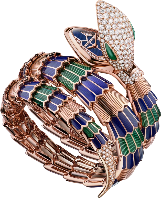 Bulgari,Serpenti 40mm,40mm,Rose Gold,Quartz,26280hours,In-house Caliber,102446