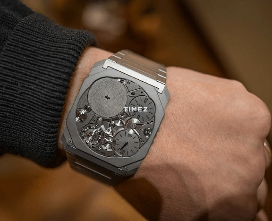 Bulgari,Octo 40mm,40mm,Titanium,Black,Handwound,Chronograph,50hours,OCTO FINISSIMO ULTRA