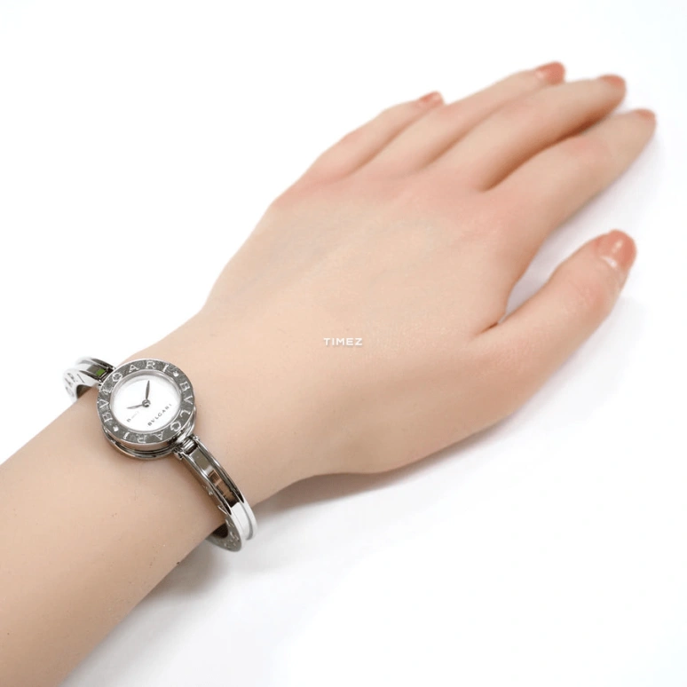 Bulgari,B.Zero1 22.50mm,22.50mm,Stainless Steel,White,Quartz,Round,Silver,BZ22S