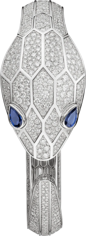 Bulgari,Serpenti 36mm,36mm,Sapphire,White Gold,Sapphire,Crystal Glass,Setting,Diamonds,Sapphire,Setting,Diamonds,Paved,102752