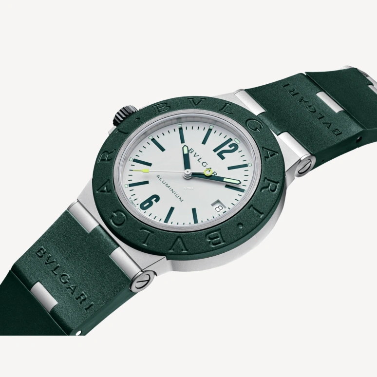 Bulgari,Other 40mm,40mm,Aluminium,White,Automatic,Day,Round,103854