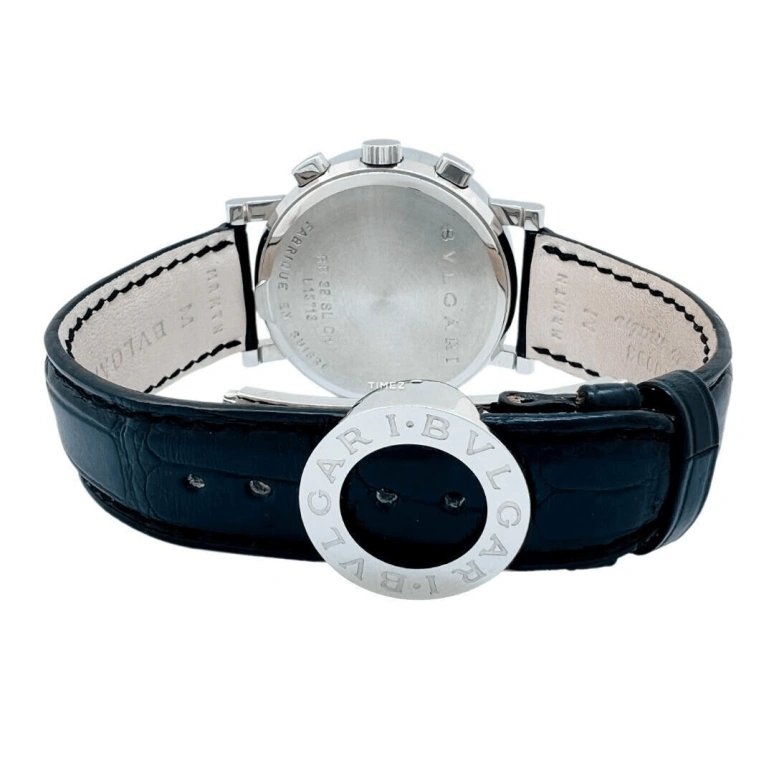Bulgari,Bulgari Bulgari 38mm,38mm,Stainless Steel,White,Automatic,Chronograph,Day,BB38WSLDCH,BB38WSLDCH/N