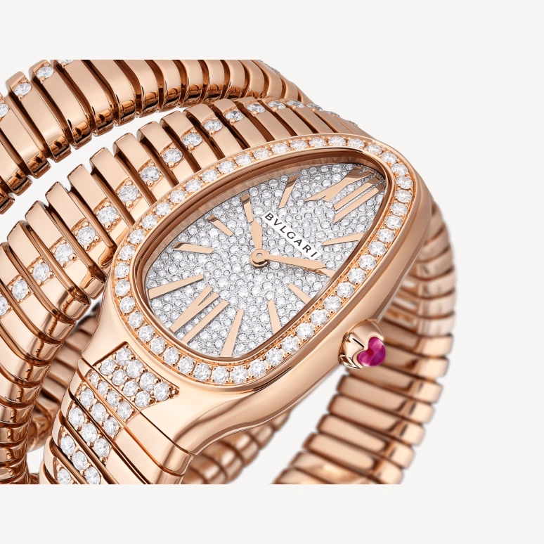 Bulgari,Serpenti 35mm,35mm,Rose Gold,White,Quartz,Other,103792