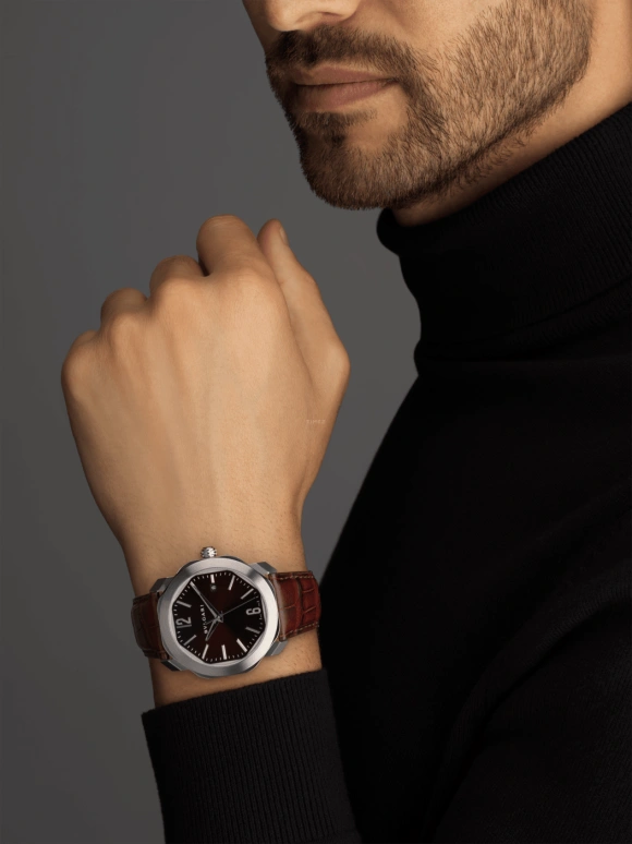 Bulgari,Octo 41mm,41mm,Stainless Steel,Brown,Automatic,Date,42hours,102705