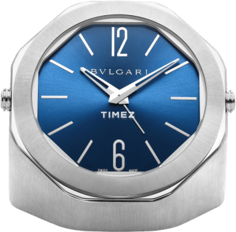 Bulgari,Octo 133mm,133mm,Stainless Steel,Blue,Quartz,Alarm,Octagon,103718