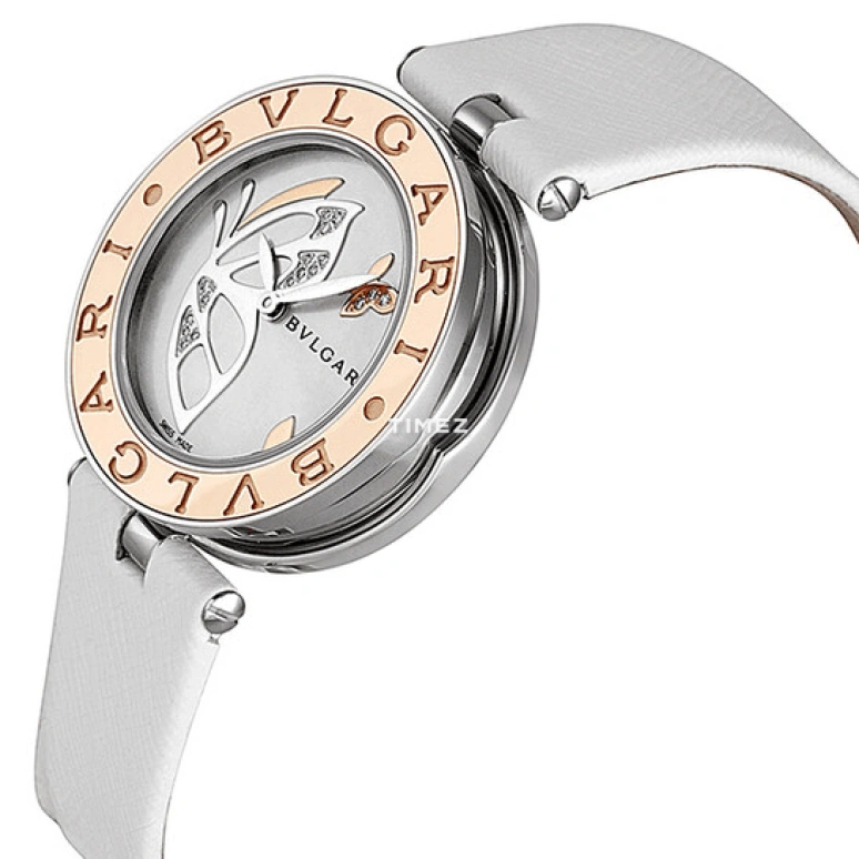 Bulgari,B.Zero1 30mm,30mm,Stainless Steel,Rose Gold,White,Quartz,Sapphire,Crystal Glass,Round,BZ30BDSGL