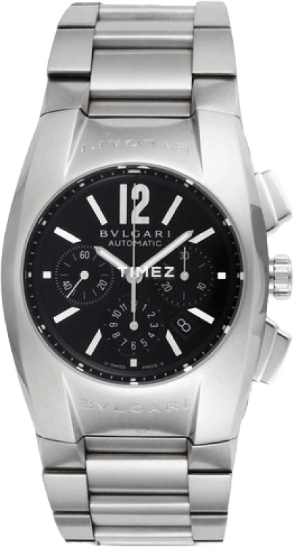 Bulgari,Ergon 35mm,35mm,Stainless Steel,Black,Sapphire,Crystal Glass,Closed,EG35BSSDCH