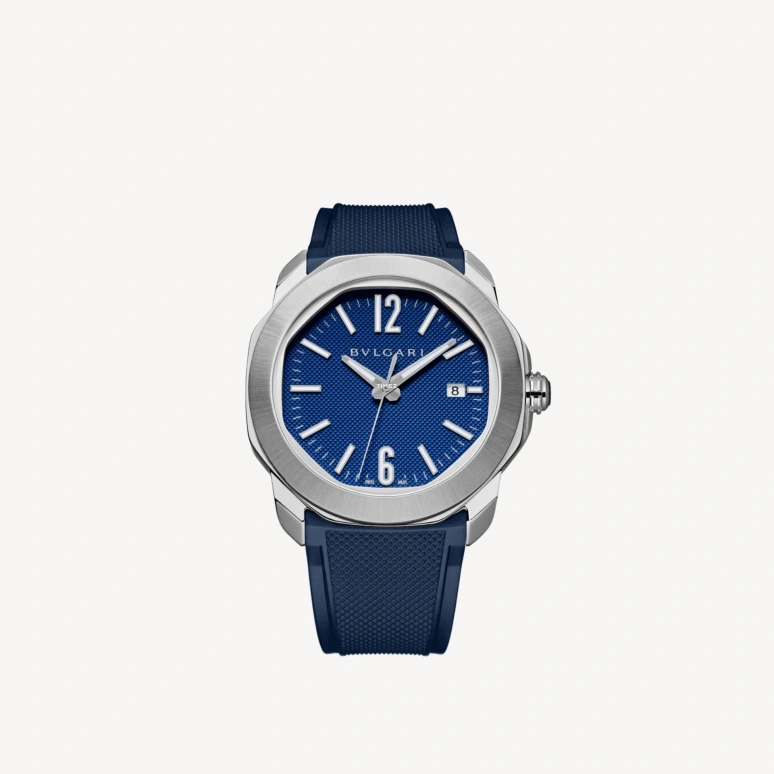 Bulgari,Octo 41mm,41mm,Stainless Steel,Blue,Automatic,Day,Round,103739