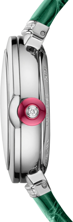 Bulgari,Lvcea 33mm,33mm,Stainless Steel,White,Sapphire,Crystal Glass,Mother of Pearl,103366