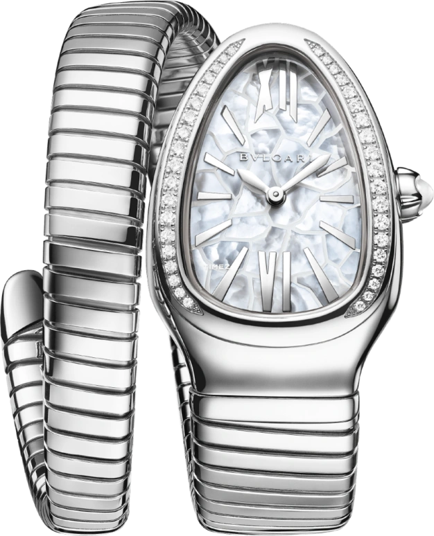 Bulgari,Serpenti 35mm,35mm,Stainless Steel,Silver White,Quartz,Other,Silver,104004