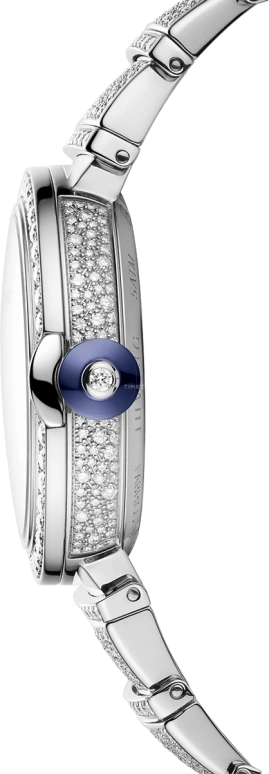 Bulgari,Lvcea 33mm,33mm,White Gold,Silver,Sapphire,Crystal Glass,Snow Setting,Setting,Diamonds,102365
