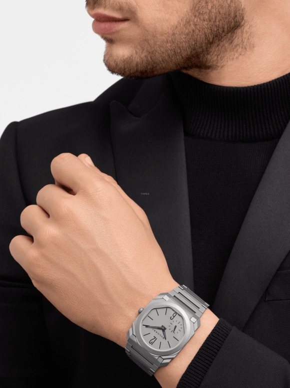 Bulgari,Octo 40mm,40mm,Titanium,Grey,Automatic,60hours,In-house Caliber,102713