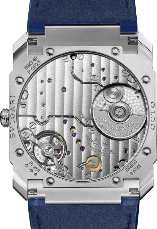 Bulgari,Octo 40mm,40mm,Platinum,Blue,Automatic,60hours,In-house Caliber,103463