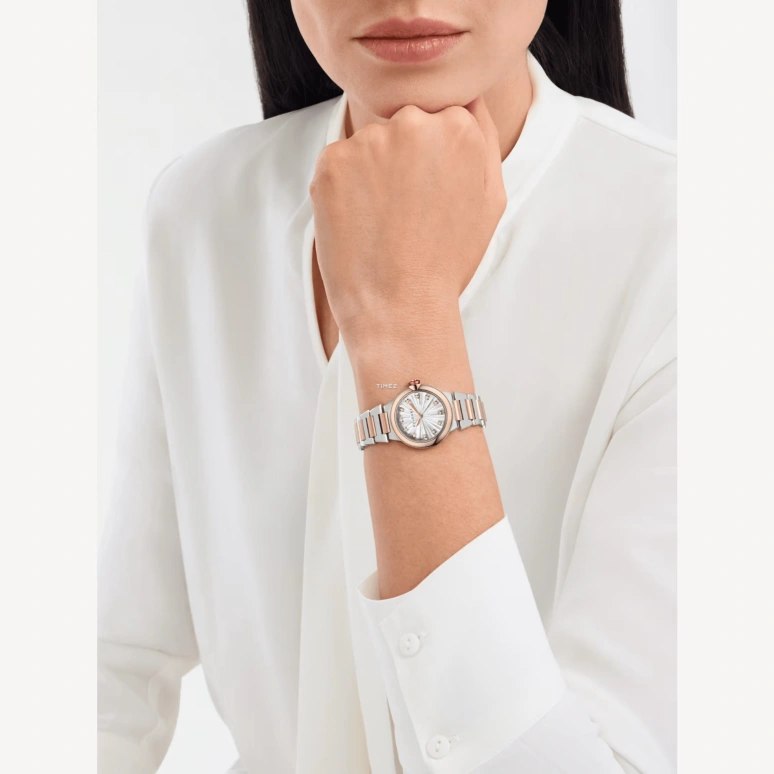Bulgari,Lvcea 28mm,28mm,Stainless Steel,Rose Gold,Silver White,Quartz,Sapphire,Crystal Glass,Round,103878