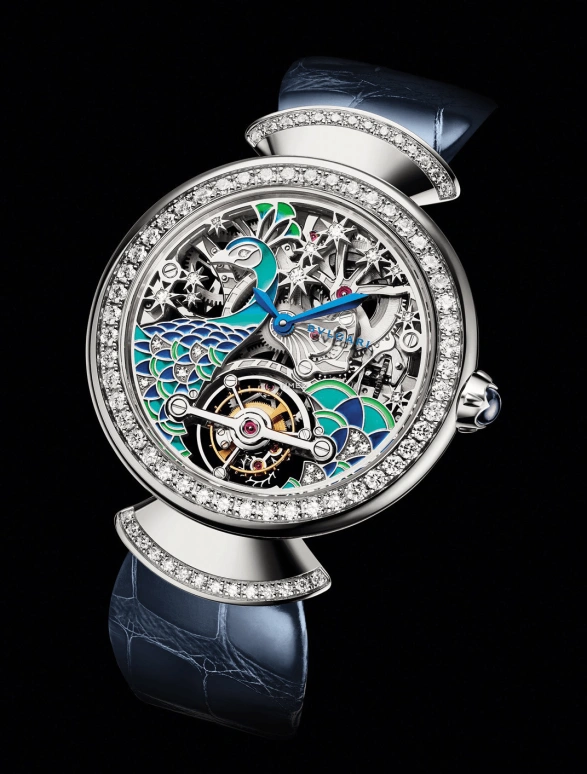 Bulgari,Divas' Dream 37mm,37mm,White Gold,Skeleton,Handwound,Tourbillon,Sapphire,Crystal Glass,103167