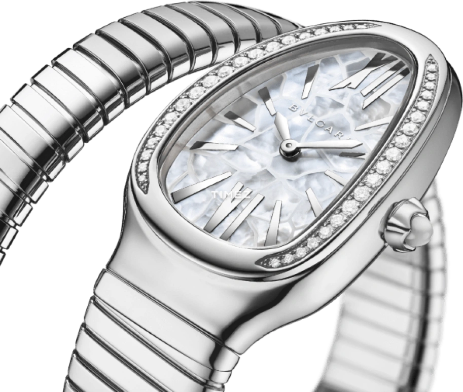 Bulgari,Serpenti 35mm,35mm,Stainless Steel,Silver White,Quartz,Other,Silver,104004