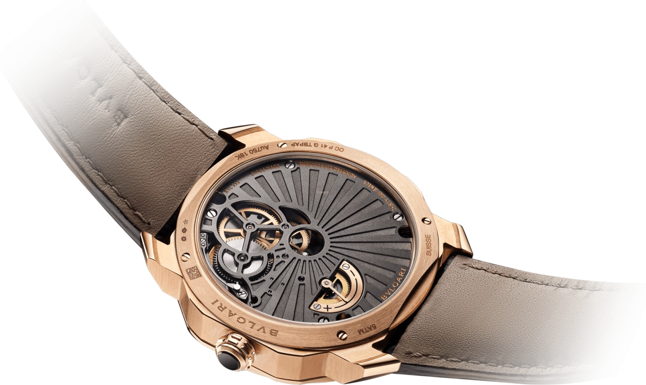 Bulgari,Octo 41mm,41mm,Rose Gold,Black,Handwound,60hours,In-house Caliber,103475