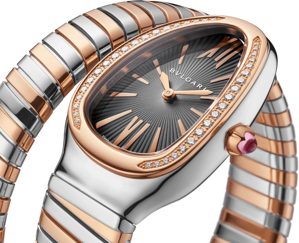Bulgari,Serpenti 35mm,35mm,Rose Gold,Black,Quartz,26280hours,In-house Caliber,102681